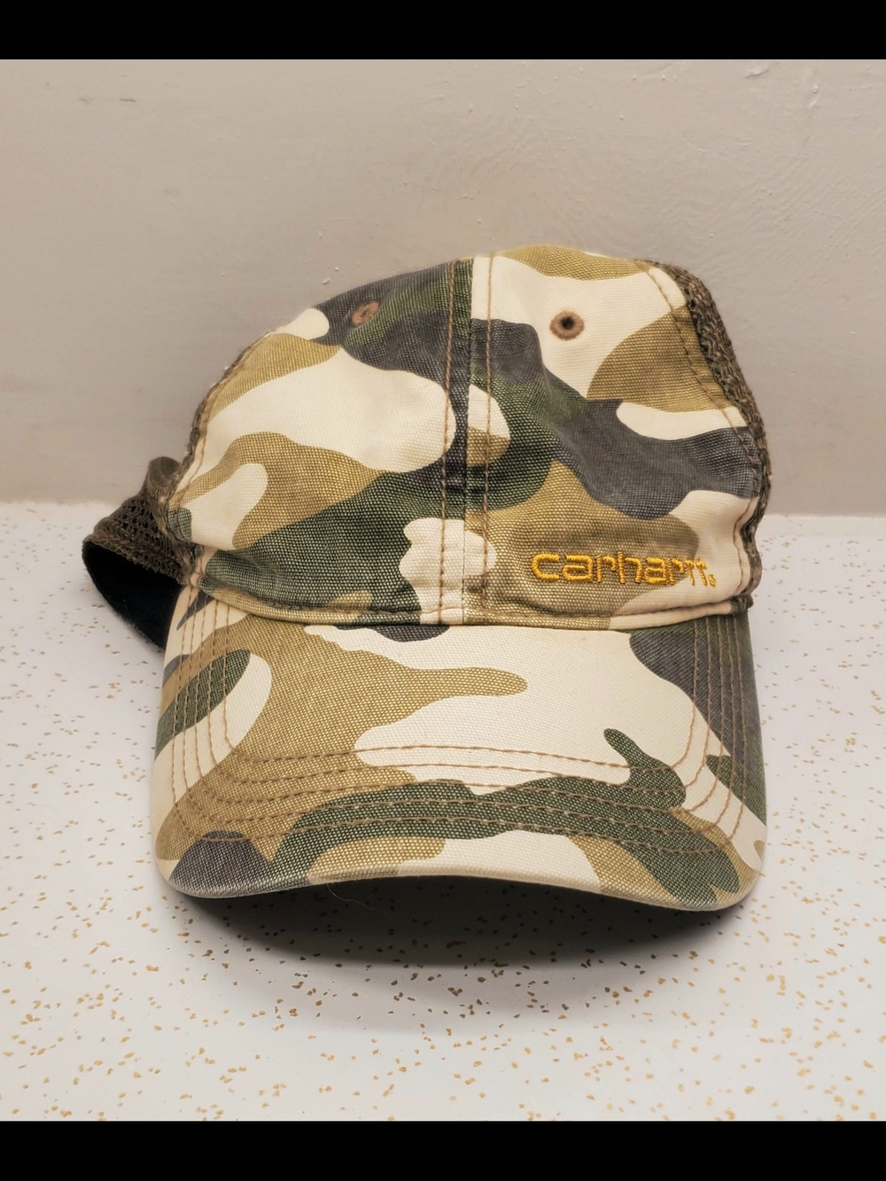 Carhartt Cap Camo Trucker Hat One Size - Green/Tan